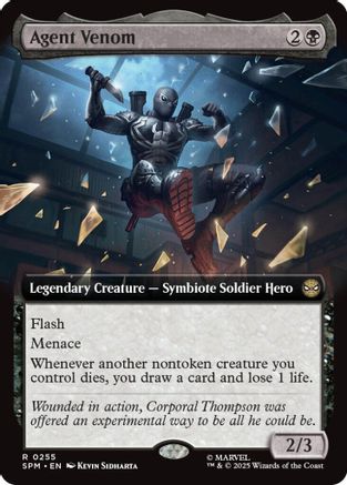 Agent Venom (Extended Art) (SPM-255) - Marvel's Spider-Man Foil