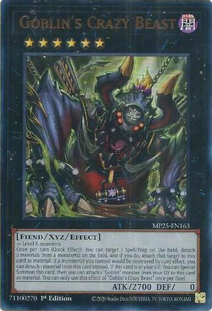 Goblin's Crazy Beast (MP25-EN163) - 2025 Mega-Pack 1st Edition