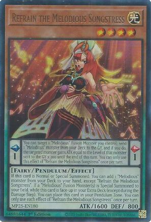 Refrain the Melodious Songstress (MP25-EN180) - 2025 Mega-Pack 1st Edition