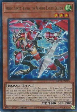 Knight Armed Dragon, the Armored Knight Dragon (MP25-EN213) - 2025 Mega-Pack 1st Edition
