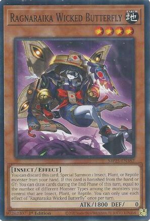 Ragnaraika Wicked Butterfly (MP25-EN382) - 2025 Mega-Pack 1st Edition