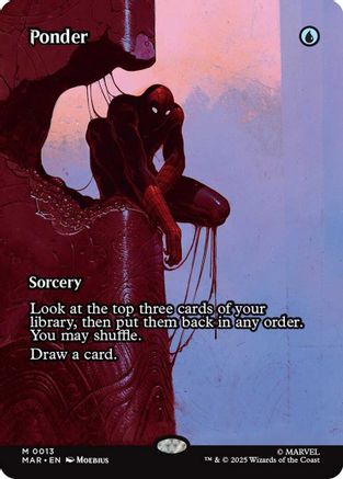 Ponder (Borderless) (MAR-013) - Marvel Eternal-Legal Foil