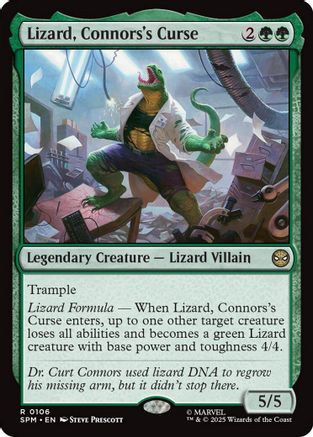 Lizard, Connors's Curse (SPM-106) - Marvel's Spider-Man Foil