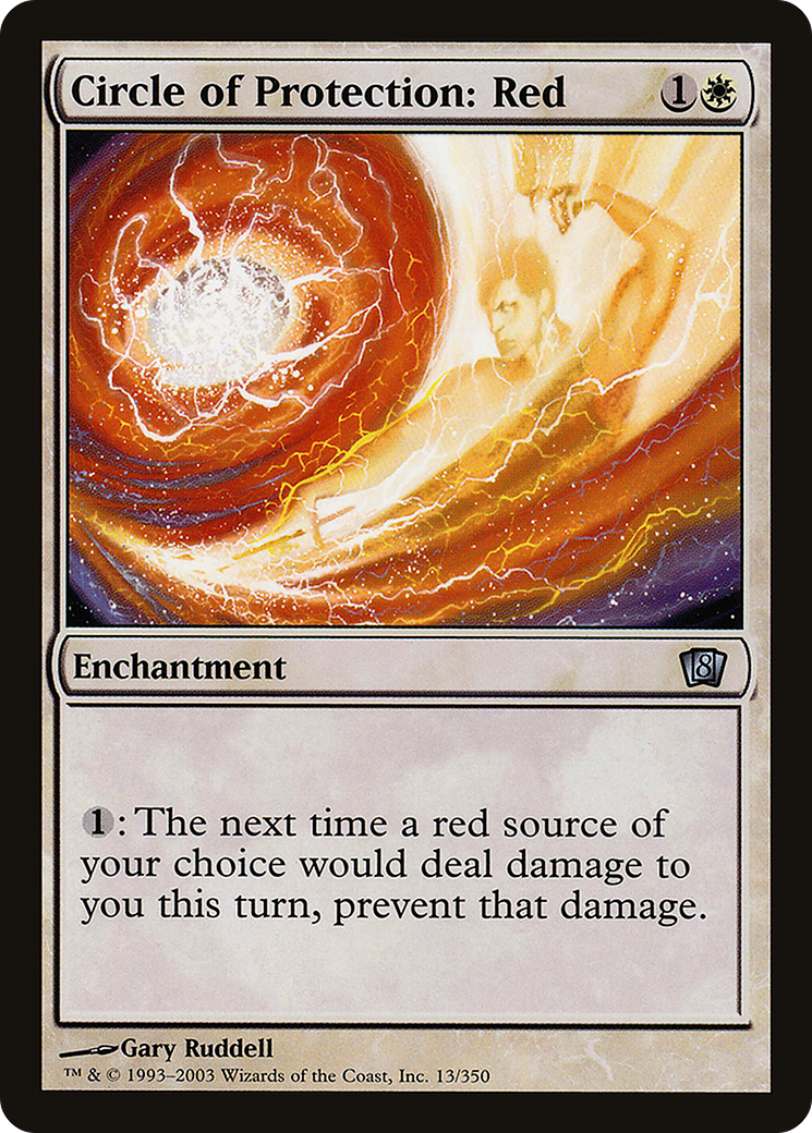 Circle of Protection: Red (8ED-13★) - 8th Edition Foil