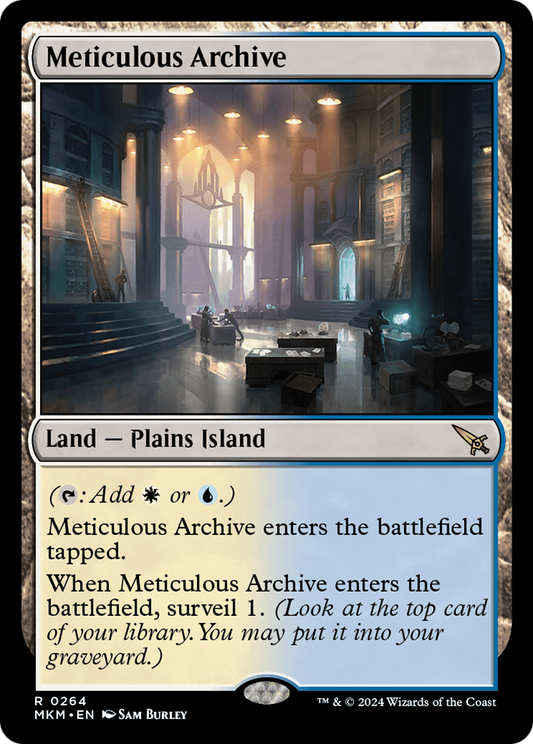 Meticulous Archive (MKM-264) - Murders at Karlov Manor - Premium MTG Single from Wizards of the Coast - Just $13.14! Shop now at Game Crave Tournament Store