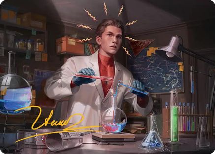 Peter Parker Art Card (3/54) (Gold-Stamped Signature) (AASPM-003) - Art Series: Marvel's Spider-Man