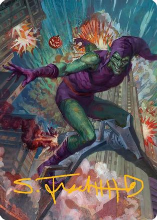 Green Goblin Art Card (26/54) (Gold-Stamped Signature) (AASPM-026) - Art Series: Marvel's Spider-Man