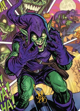 Green Goblin Art Card (49/54) (Gold-Stamped Signature) (AASPM-049) - Art Series: Marvel's Spider-Man