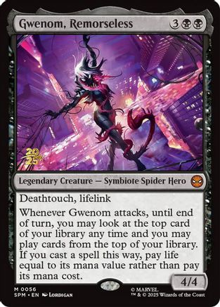 Gwenom, Remorseless (PRE-056) - Prerelease Cards Foil