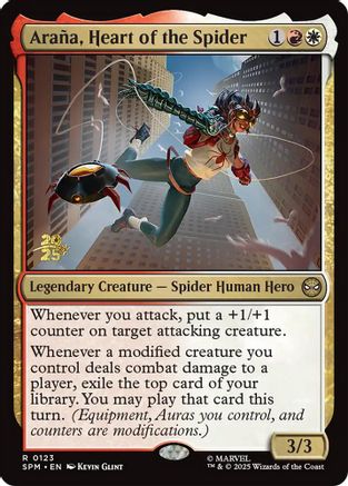 Arana, Heart of the Spider (PRE-123) - Prerelease Cards Foil
