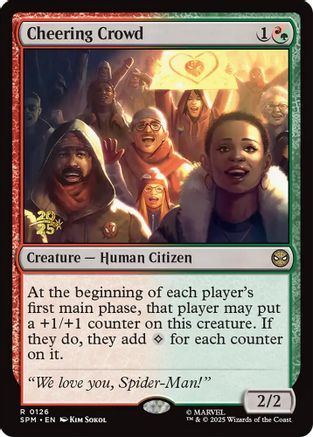 Cheering Crowd (PRE-126) - Prerelease Cards Foil