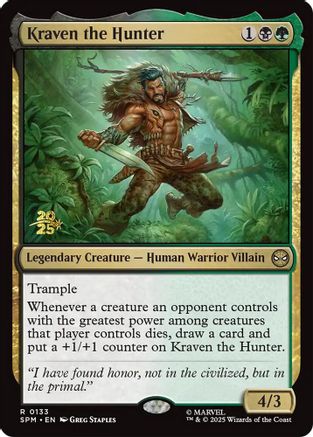 Kraven the Hunter (PRE-133) - Prerelease Cards Foil