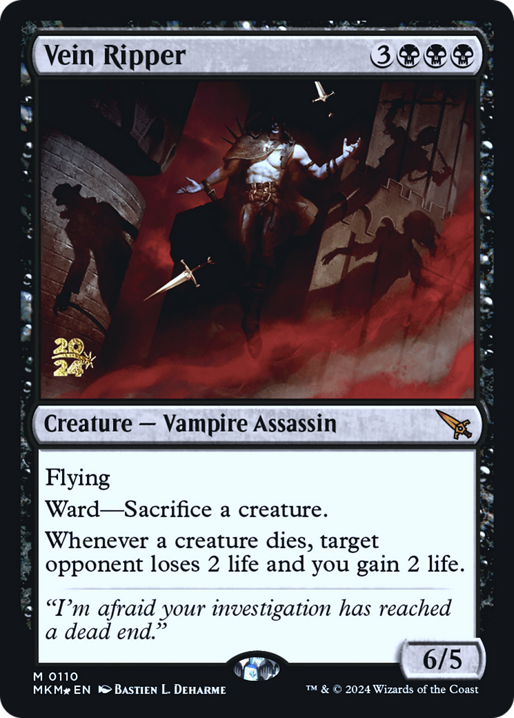 Vein Ripper (PMKM-110S) - Murders at Karlov Manor Promos Foil - Premium MTG Single from Wizards of the Coast - Just $15.13! Shop now at Game Crave Tournament Store
