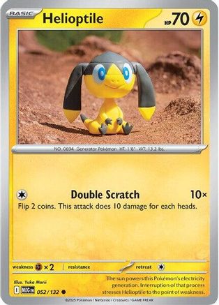 Helioptile - 052/132 52 - ME01 Mega Evolution