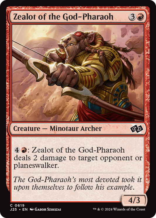 Zealot of the God-Pharaoh (J25-619) - Foundations Jumpstart - Premium MTG Single from Wizards of the Coast - Just $0.25! Shop now at Game Crave Tournament Store
