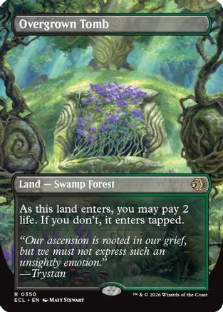 Overgrown Tomb (Borderless) (ECL-350) - Lorwyn Eclipsed