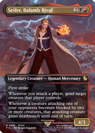 Seifer, Balamb Rival (Borderless) (FIC-451) - Commander: FINAL FANTASY