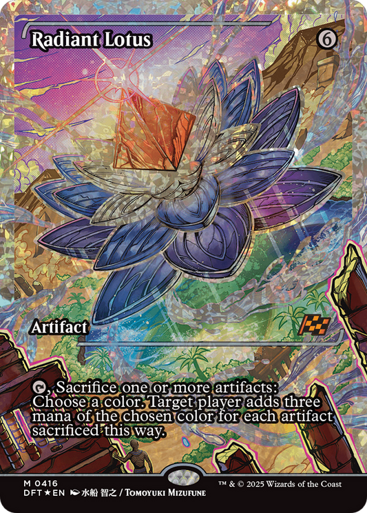 Radiant Lotus (Showcase) (Fracture Foil) (DFT-416) - Aetherdrift Foil - Premium MTG Single from Wizards of the Coast - Just $60.97! Shop now at Game Crave Tournament Store