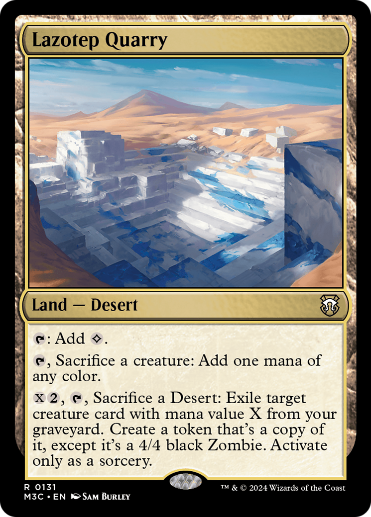 Lazotep Quarry (M3C-131) - Modern Horizons 3 Commander - Premium MTG Single from Wizards of the Coast - Just $1.27! Shop now at Game Crave Tournament Store