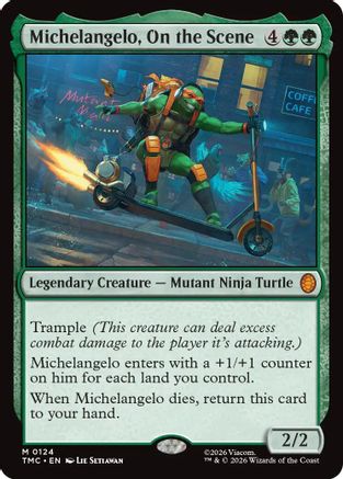 Michelangelo, On the Scene (TMC-124) - Commander: Teenage Mutant Ninja Turtles