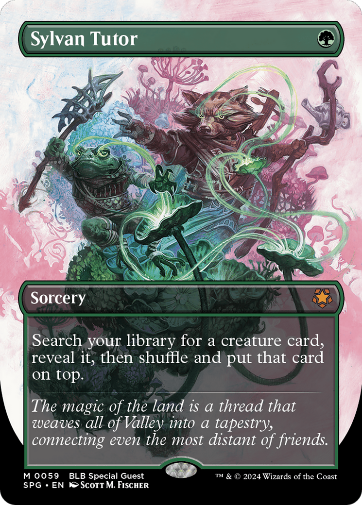 Sylvan Tutor (SPG-059) - Special Guests (Borderless) - Premium MTG Single from Wizards of the Coast - Just $28.36! Shop now at Game Crave Tournament Store