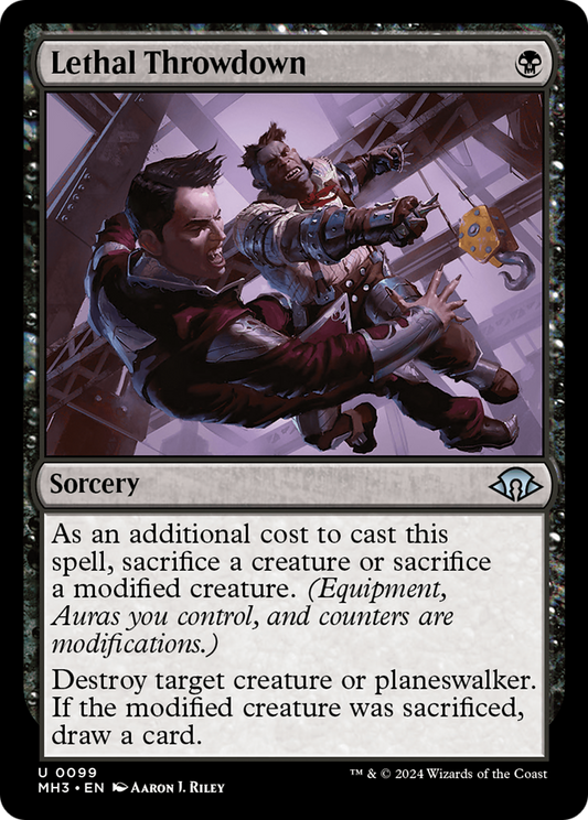 Lethal Throwdown (MH3-099) - Modern Horizons 3 - Premium MTG Single from Wizards of the Coast - Just $0.25! Shop now at Game Crave Tournament Store