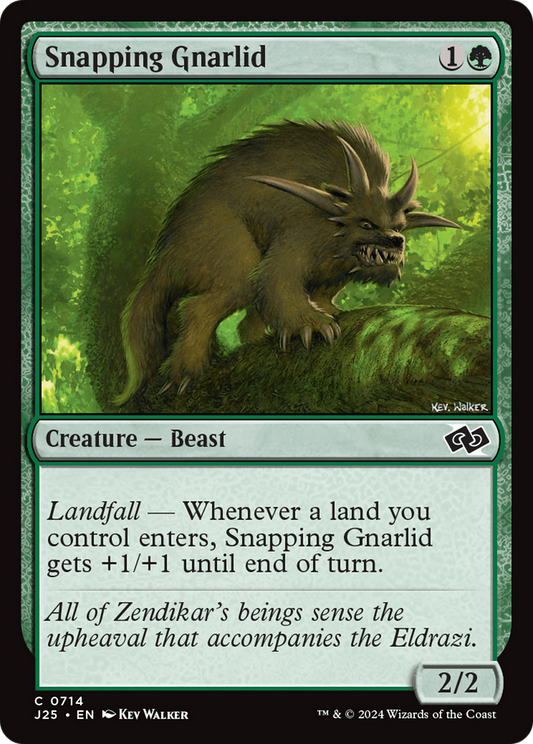 Snapping Gnarlid (J25-714) - Foundations Jumpstart - Premium MTG Single from Wizards of the Coast - Just $0.25! Shop now at Game Crave Tournament Store