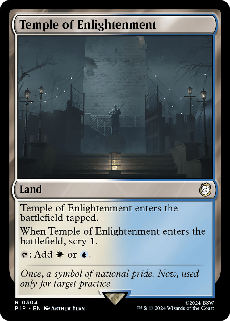 Temple of Enlightenment (PIP-304) - Fallout - Premium MTG Single from Wizards of the Coast - Just $0.25! Shop now at Game Crave Tournament Store