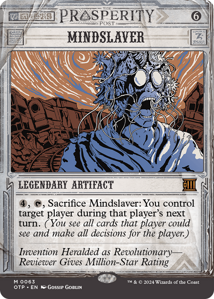 Mindslaver (OTP-063) - Breaking News: (Showcase) (Borderless) - Premium MTG Single from Wizards of the Coast - Just $0.58! Shop now at Game Crave Tournament Store