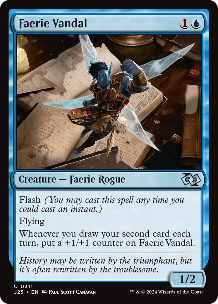 Faerie Vandal (J25-311) - Foundations Jumpstart - Premium MTG Single from Wizards of the Coast - Just $0.25! Shop now at Game Crave Tournament Store