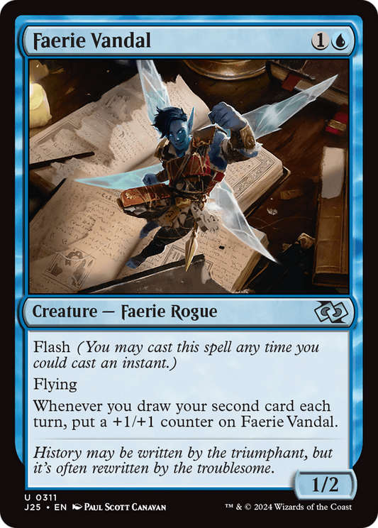 Faerie Vandal (J25-311) - Foundations Jumpstart - Premium MTG Single from Wizards of the Coast - Just $0.25! Shop now at Game Crave Tournament Store