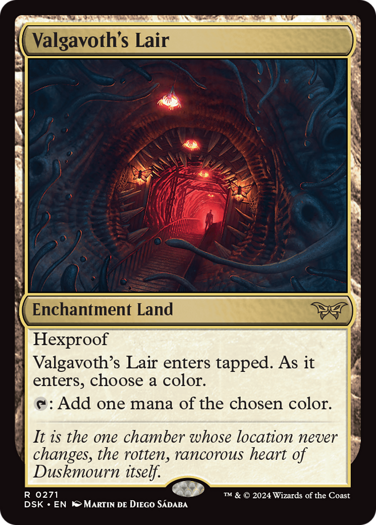 Valgavoth's Lair (DSK-271) - Duskmourn: House of Horror - Premium MTG Single from Wizards of the Coast - Just $1.32! Shop now at Game Crave Tournament Store