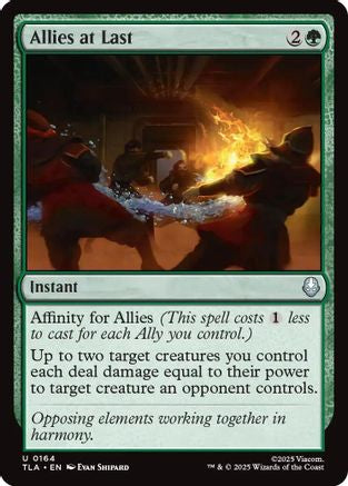 Allies at Last (TLA-164) - Avatar: The Last Airbender Foil