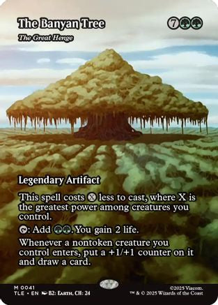 The Banyan Tree - The Great Henge (Borderless) (TLE-041) - Avatar: The Last Airbender: Eternal-Legal Foil