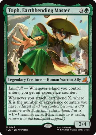 Toph, Earthbending Master (TLE-145) - Avatar: The Last Airbender: Eternal-Legal Foil