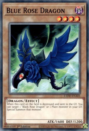 Blue Rose Dragon (L5DD-ENA05) - Legendary 5D's Decks 1st Edition