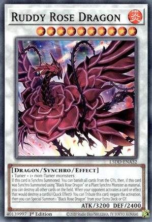 Ruddy Rose Dragon (L5DD-ENA32) - Legendary 5D's Decks 1st Edition