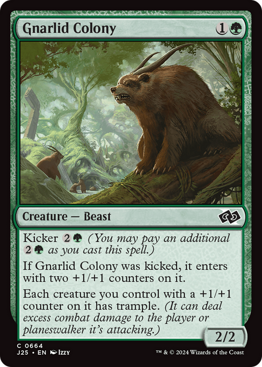 Gnarlid Colony (J25-664) - Foundations Jumpstart - Premium MTG Single from Wizards of the Coast - Just $0.25! Shop now at Game Crave Tournament Store