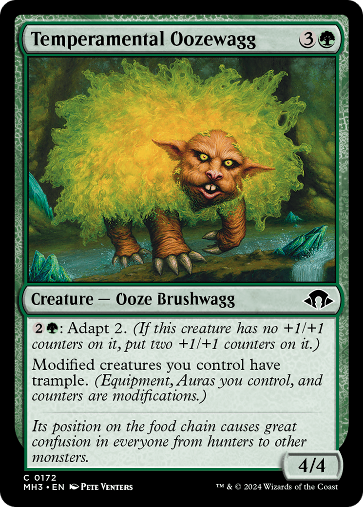Temperamental Oozewagg (MH3-172) - Modern Horizons 3 Foil - Premium MTG Single from Wizards of the Coast - Just $0.25! Shop now at Game Crave Tournament Store