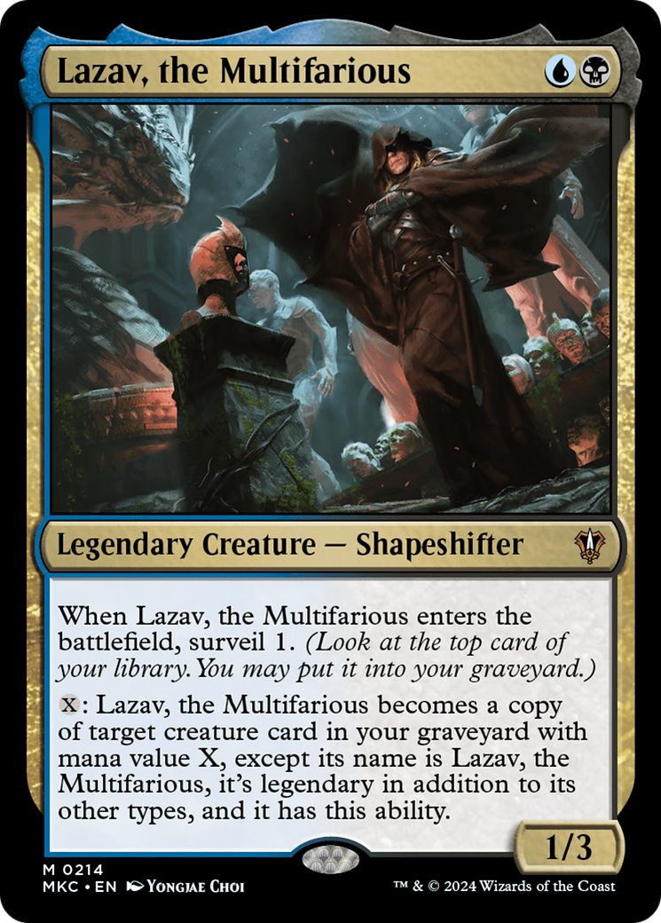 Lazav, the Multifarious (MKC-214) - Murders at Karlov Manor Commander - Premium MTG Single from Wizards of the Coast - Just $0.25! Shop now at Game Crave Tournament Store