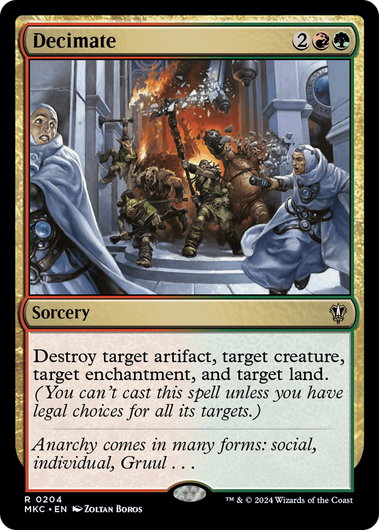 Decimate (MKC-204) - Murders at Karlov Manor Commander - Premium MTG Single from Wizards of the Coast - Just $0.25! Shop now at Game Crave Tournament Store