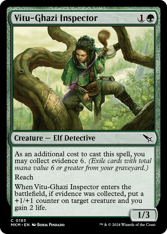 Vitu-Ghazi Inspector (MKM-183) - Murders at Karlov Manor Foil - Premium MTG Single from Wizards of the Coast - Just $0.25! Shop now at Game Crave Tournament Store
