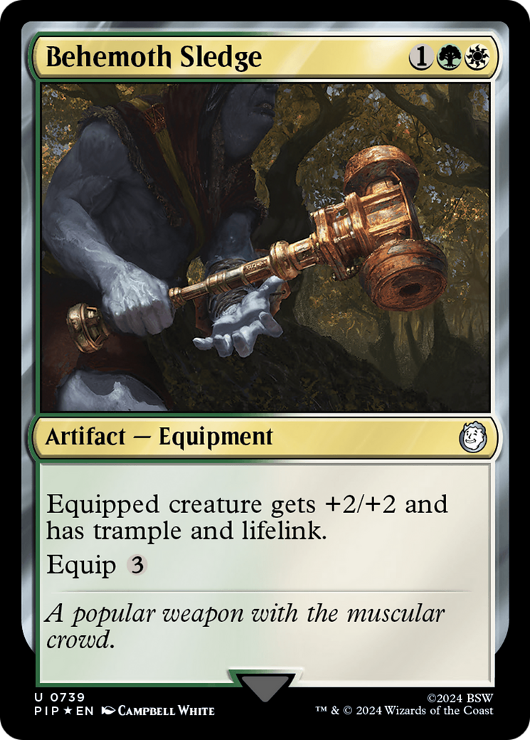 Behemoth Sledge (PIP-739) - Fallout Foil - Premium MTG Single from Wizards of the Coast - Just $3.44! Shop now at Game Crave Tournament Store