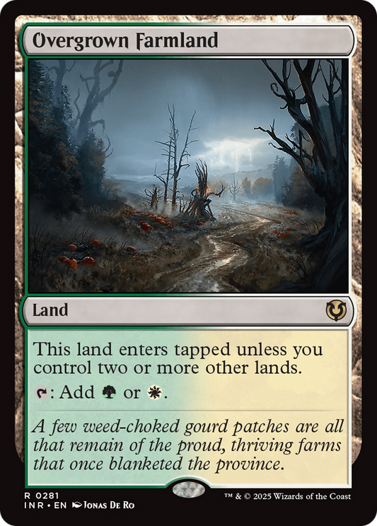Overgrown Farmland (-281) - Innistrad Remastered - Premium MTG Single from Wizards of the Coast - Just $1.63! Shop now at Game Crave Tournament Store