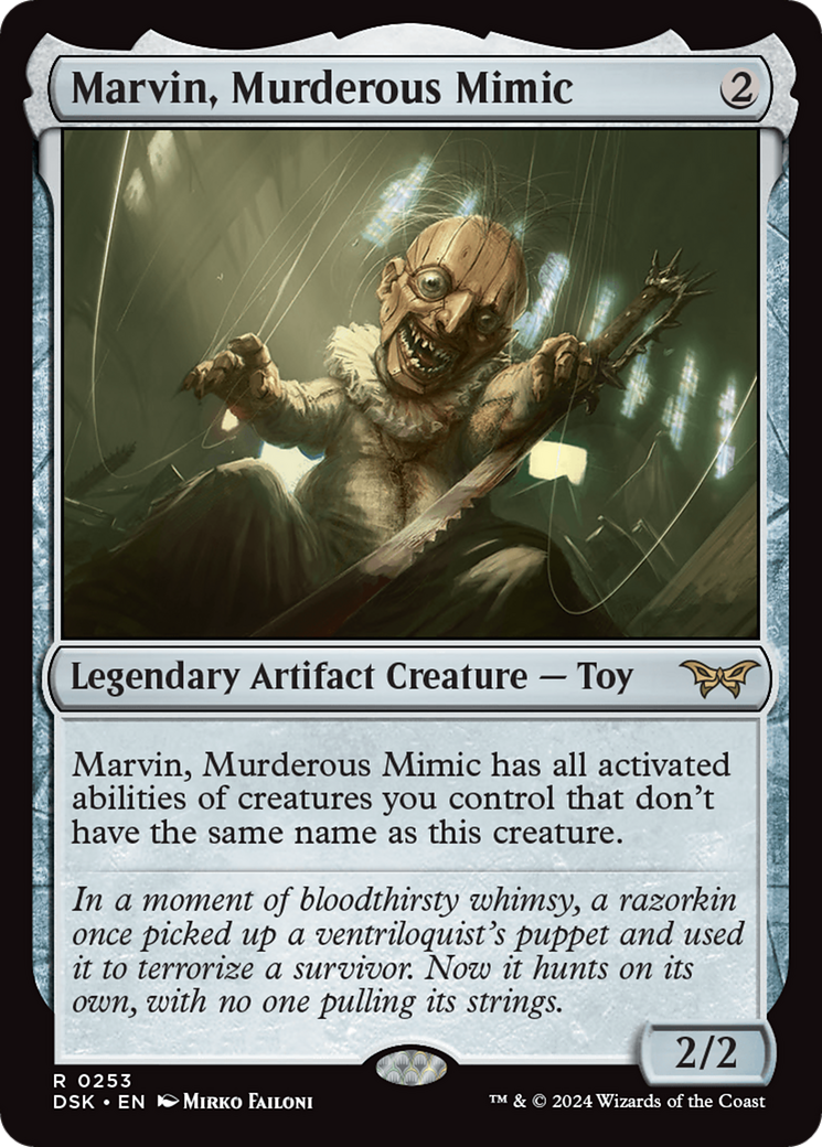 Marvin, Murderous Mimic (DSK-253) - Duskmourn: House of Horror - Premium MTG Single from Wizards of the Coast - Just $1.36! Shop now at Game Crave Tournament Store