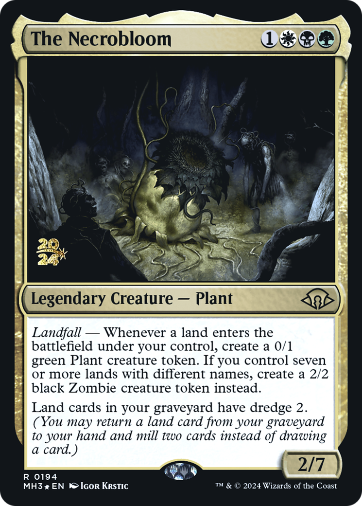 The Necrobloom (PMH3-194S) - Modern Horizons 3 Promos Foil - Premium MTG Single from Wizards of the Coast - Just $0.58! Shop now at Game Crave Tournament Store