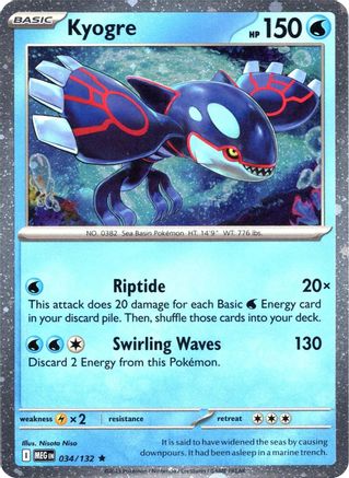 Kyogre (Cosmos Holo) 34 - Miscellaneous Cards & Products Holofoil