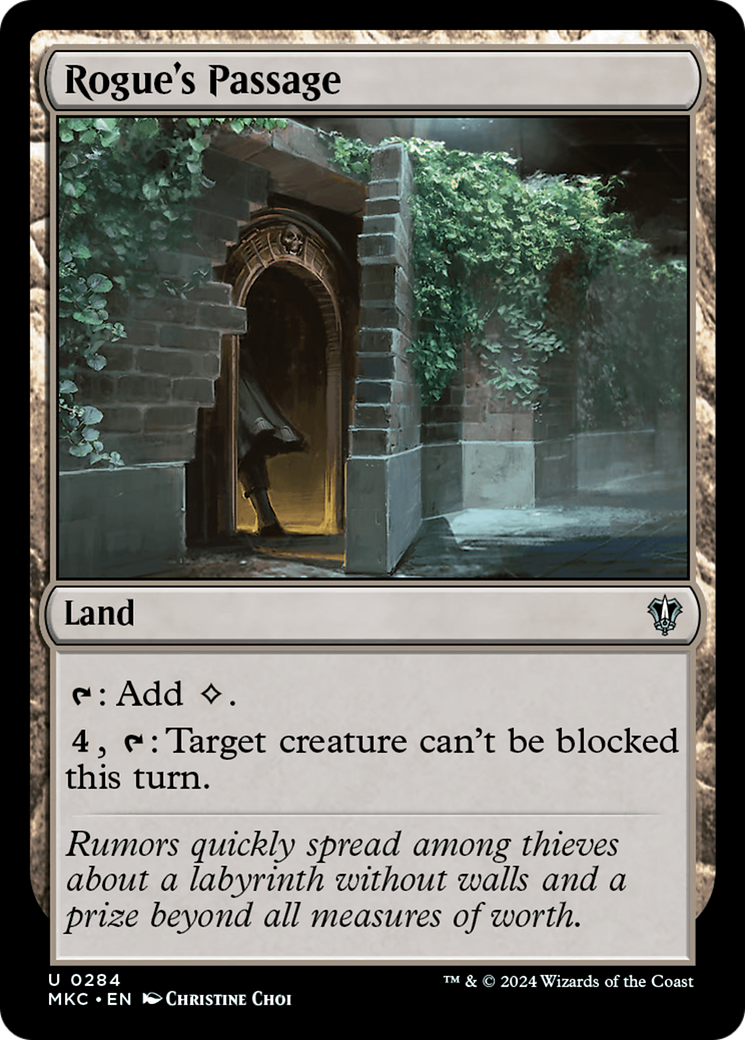 Rogue's Passage (MKC-284) - Murders at Karlov Manor Commander - Premium MTG Single from Wizards of the Coast - Just $0.25! Shop now at Game Crave Tournament Store