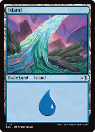 Island (0270) (ECL-270) - Lorwyn Eclipsed Foil