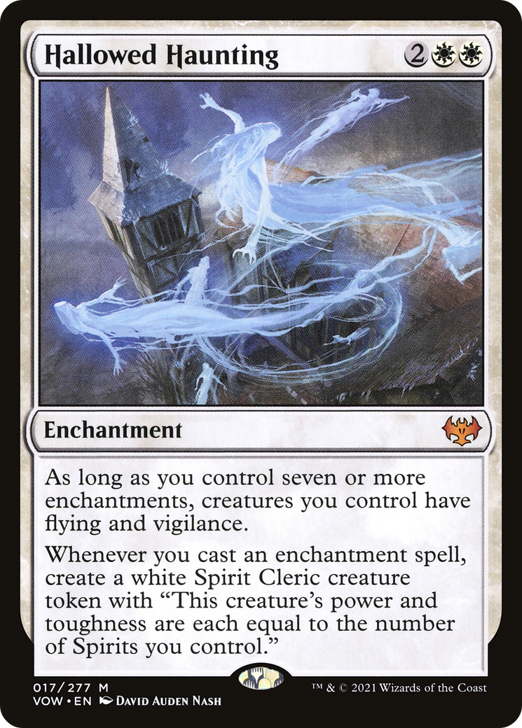 Hallowed Haunting (VOW-017) - Innistrad: Crimson Vow Foil - Premium MTG Single from Wizards of the Coast - Just $1.96! Shop now at Game Crave Tournament Store